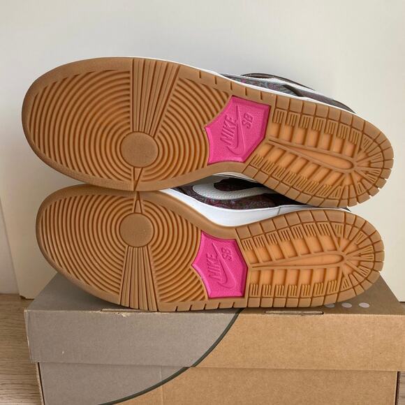 RARE Nike SB Dunk Low Pro Paisley Brown Men Sneakers - Size 11.5 main image 13